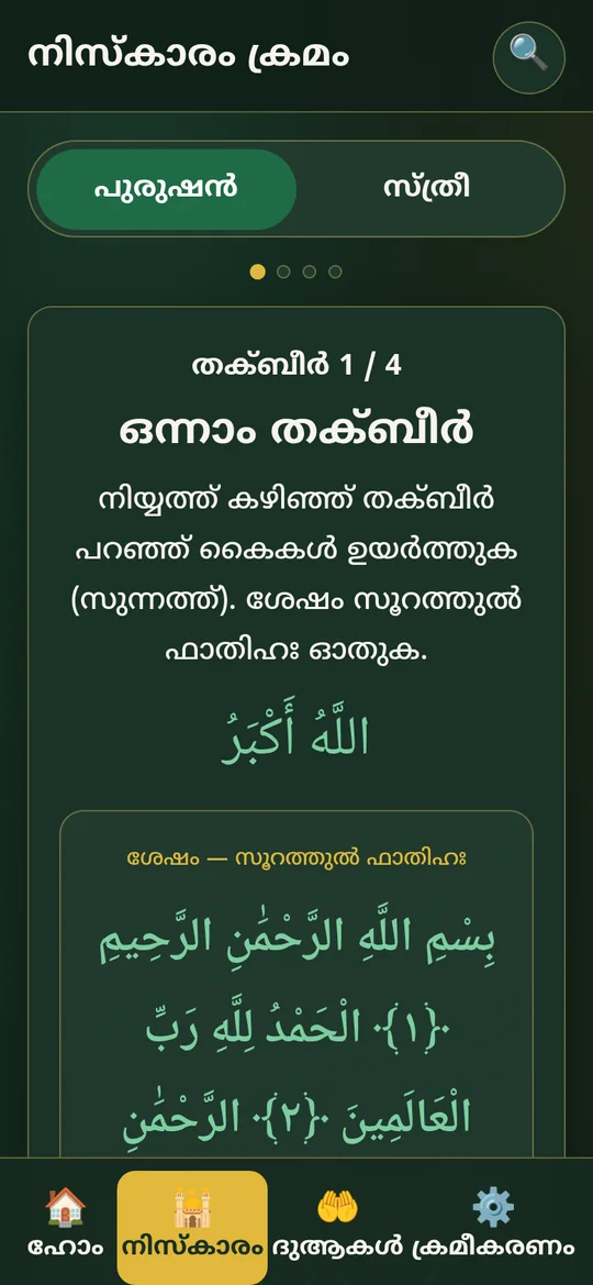 Mayyith Niskaram Janazah prayer mode, first takbir